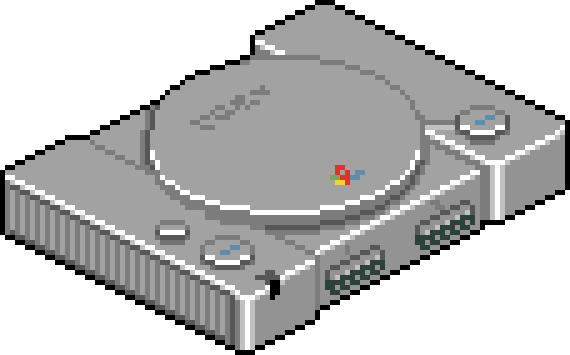 image de Playstation 1 pixellisée