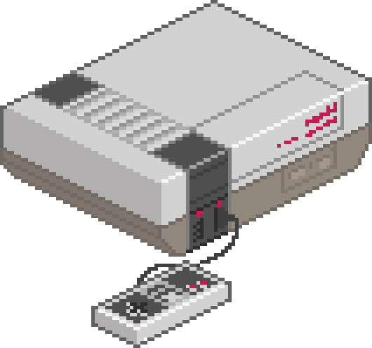 image de NES pixellisée
